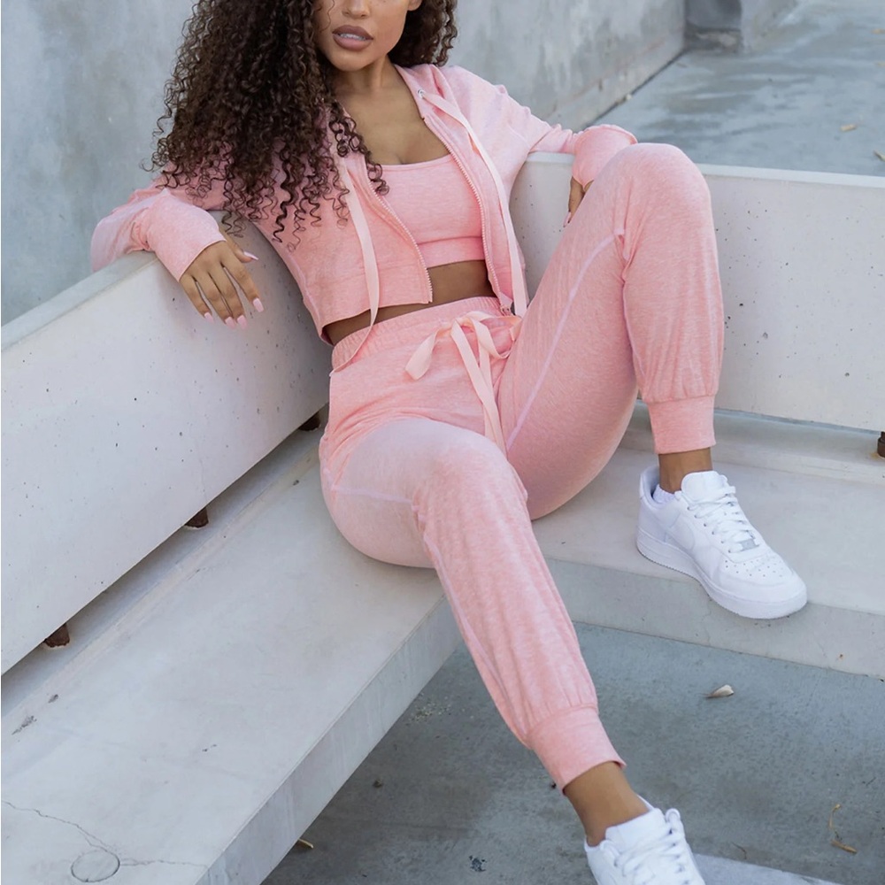 Bombshell sportswear cozy crop hoodie